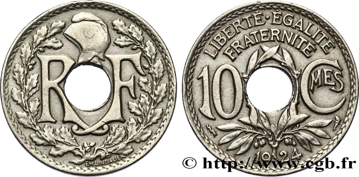 10 centimes Lindauer 1924 Poissy F.138/11 XF 