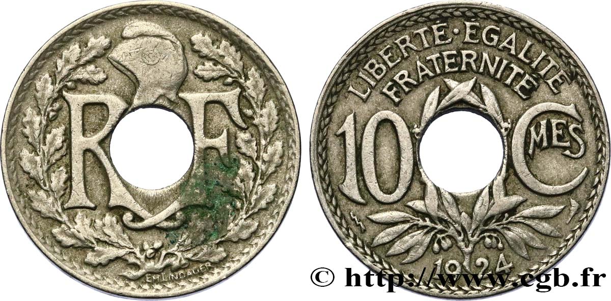 10 centimes Lindauer 1924 Poissy F.138/11 TB 