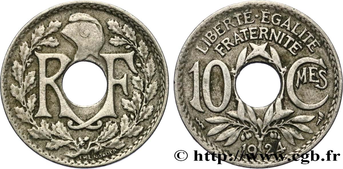 10 centimes Lindauer 1924 Poissy F.138/11 BC 