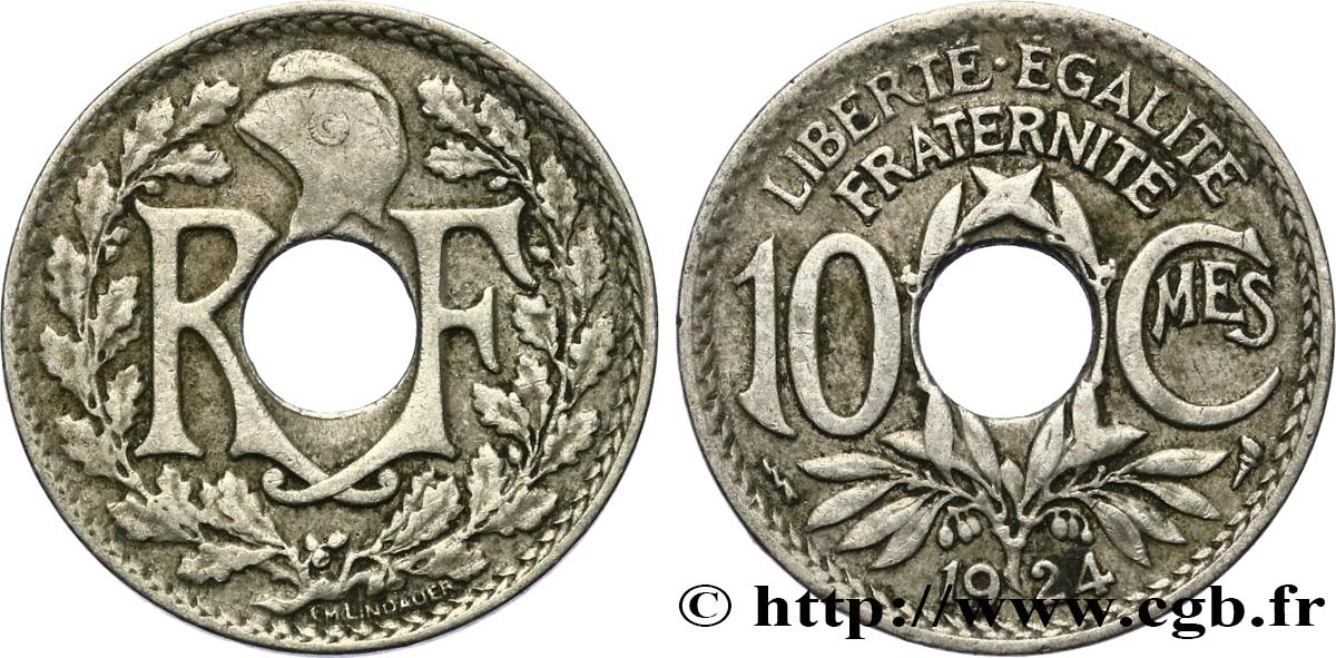 10 centimes Lindauer 1924 Poissy F.138/11 S 