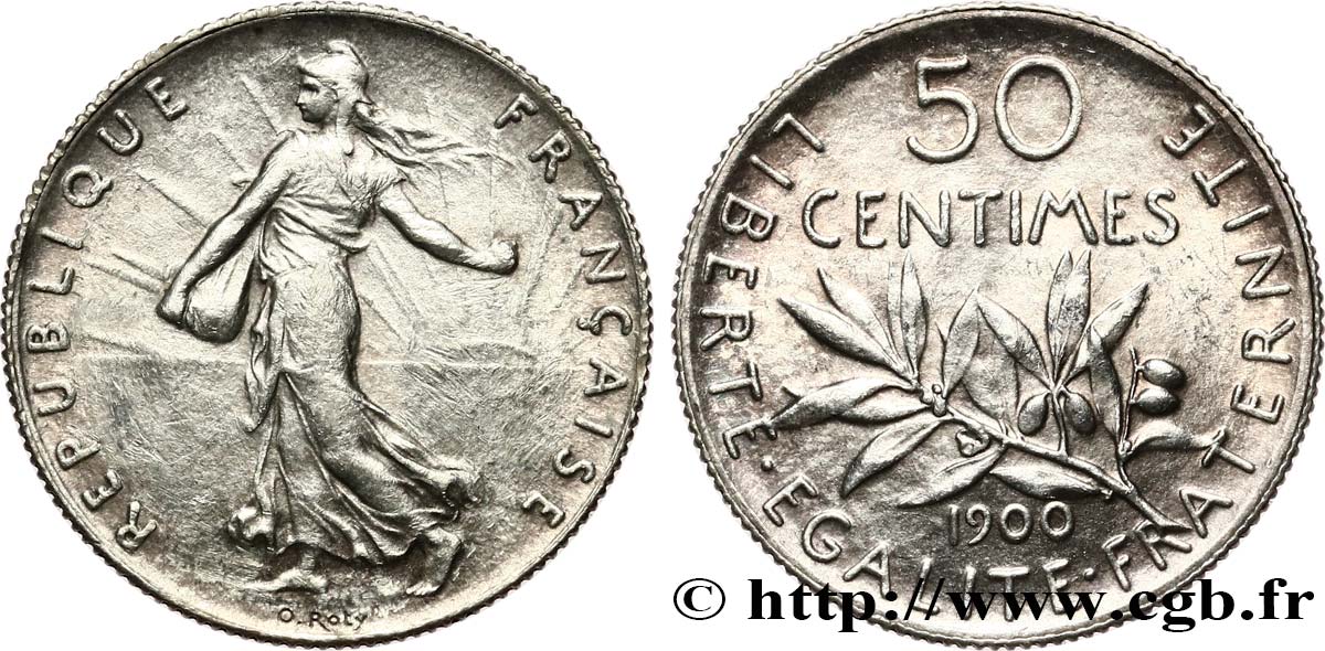 50 centimes Semeuse 1900  F.190/6 TTB+ 