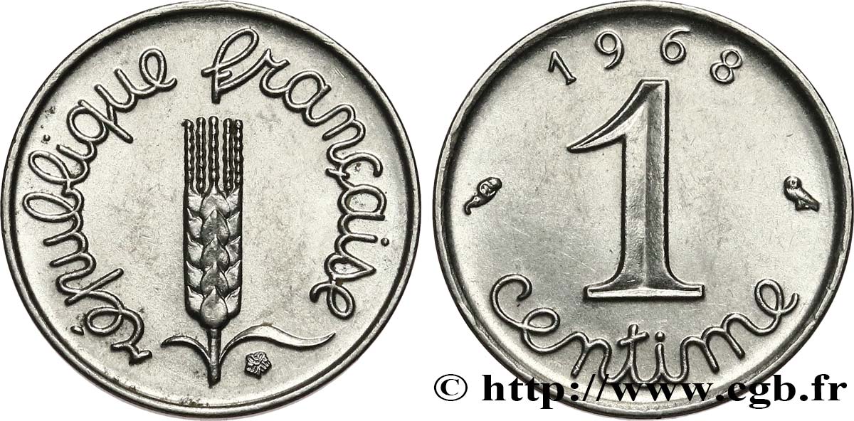 1 centime Épi 1968 Paris F.106/15 SUP+ 