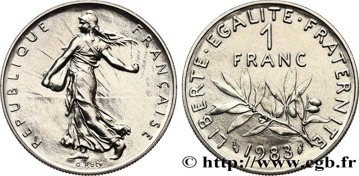 1 franc Semeuse, nickel 1983 Pessac F.226/28 FDC65 