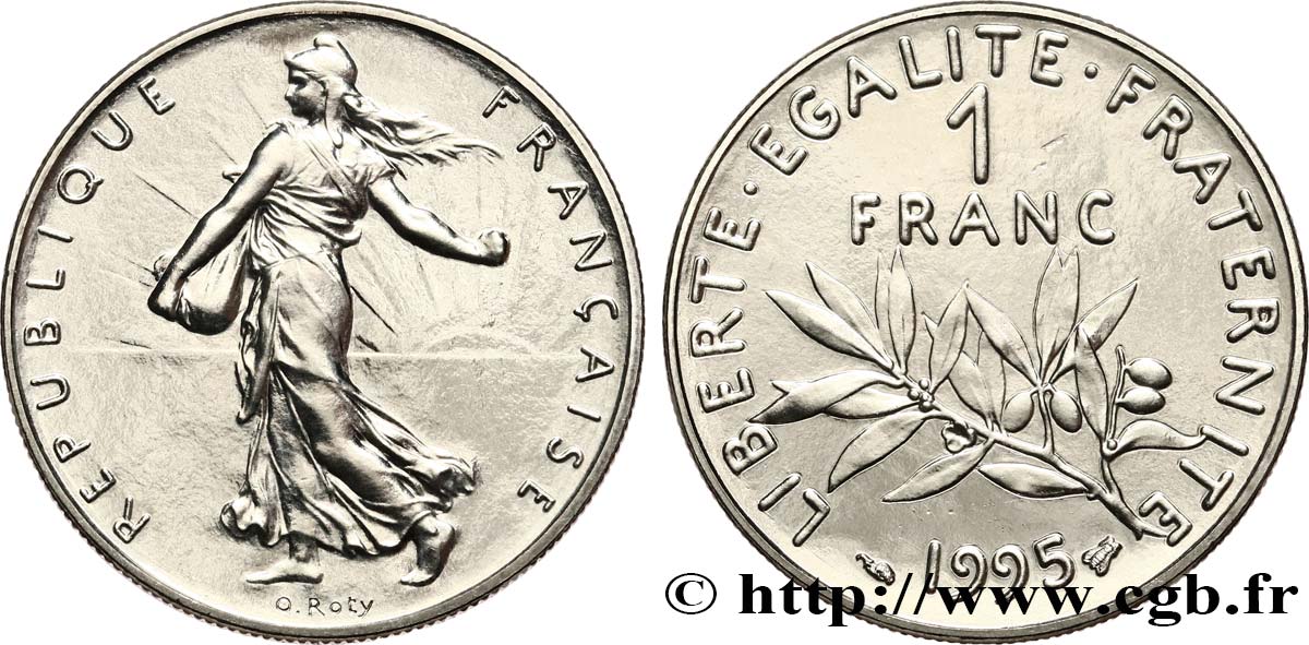 1 franc Semeuse, nickel 1995 Pessac F.226/43 SPL64 