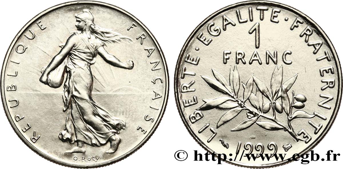 1 franc Semeuse, nickel, BU (Brillant Universel) 1999 Pessac F.226/47 SPL63 
