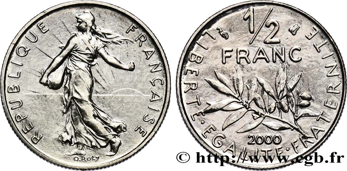 1/2 franc Semeuse 2000 Pessac F.198/43 SPL64 