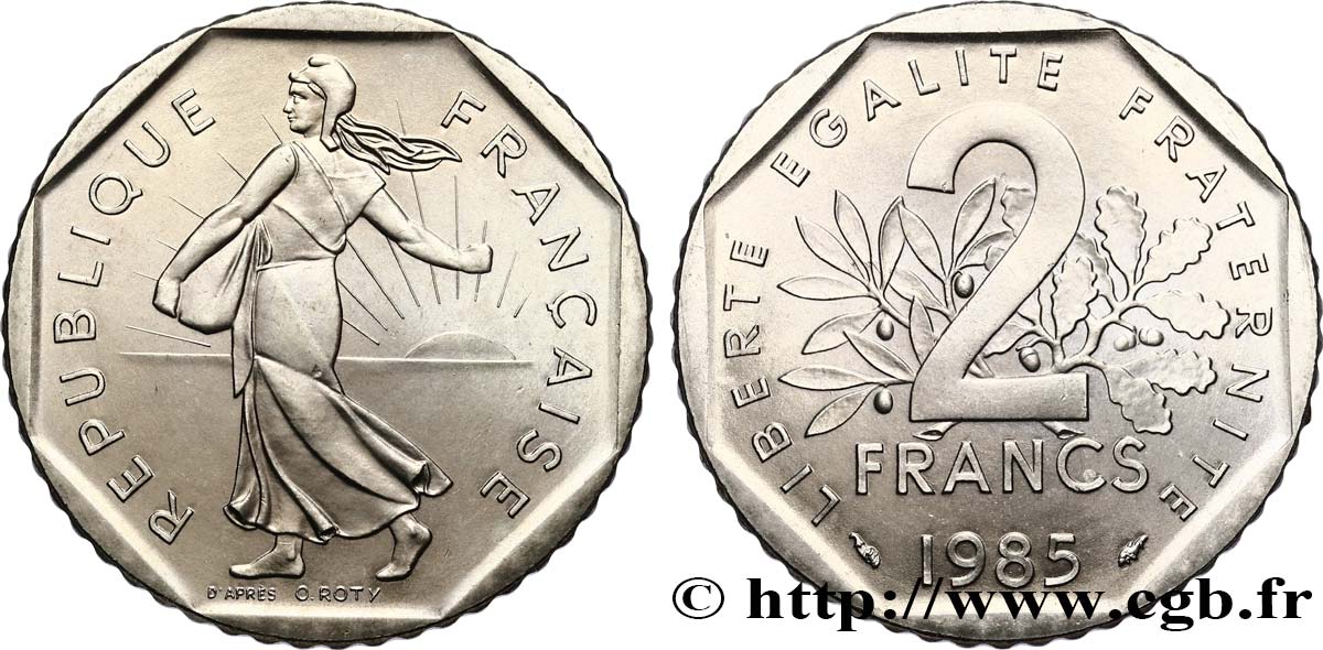 2 francs Semeuse, nickel 1985 Pessac F.272/9 SPL64 