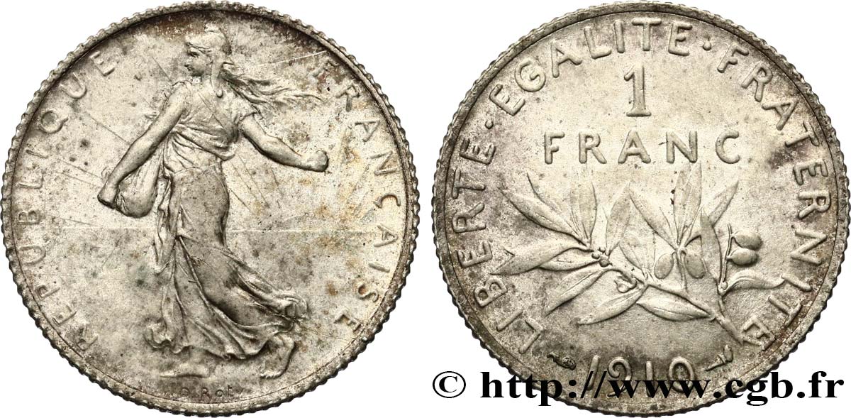 1 franc Semeuse 1910 Paris F.217/15 AU 