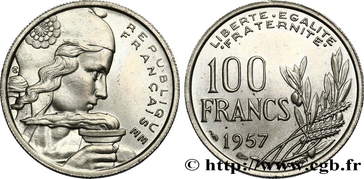 100 francs Cochet 1957  F.450/10 SUP58 