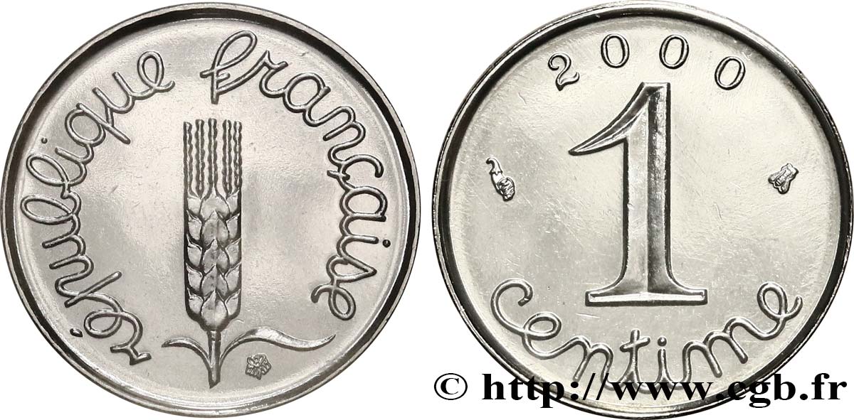 1 centime Épi 2000 Pessac F.106/60 FDC 