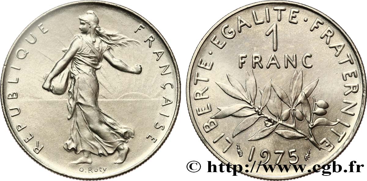 1 franc Semeuse, nickel 1975 Pessac F.226/20 MS 