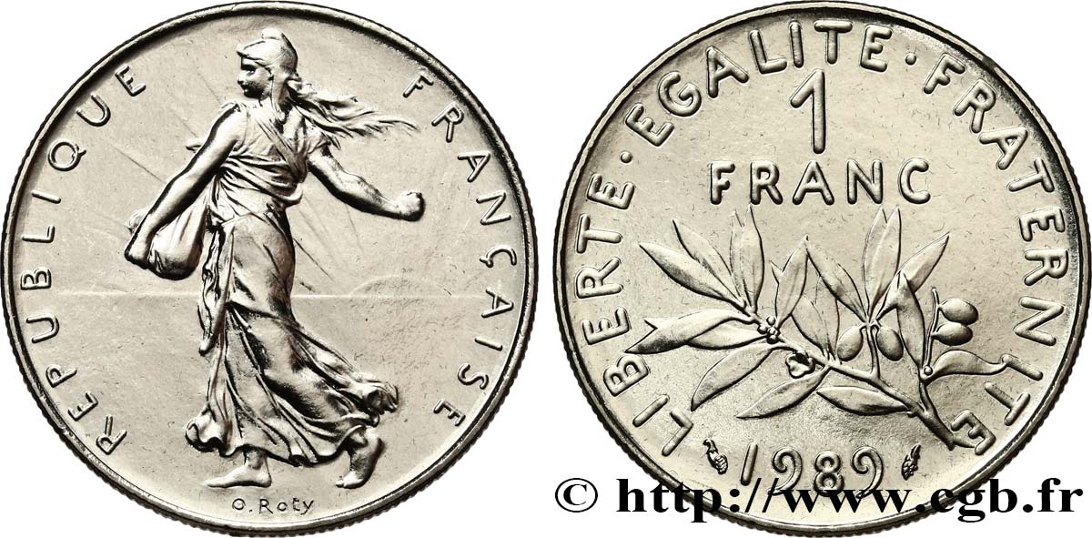 1 franc Semeuse, nickel 1989 Pessac F.226/34 FDC 