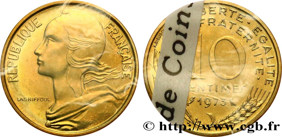 10 centimes Marianne 1973 Pessac F.144/13 MS 