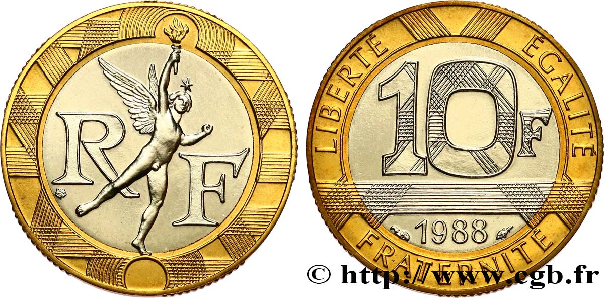 10 francs Génie de la Bastille 1988 Pessac F.375/2 ST 