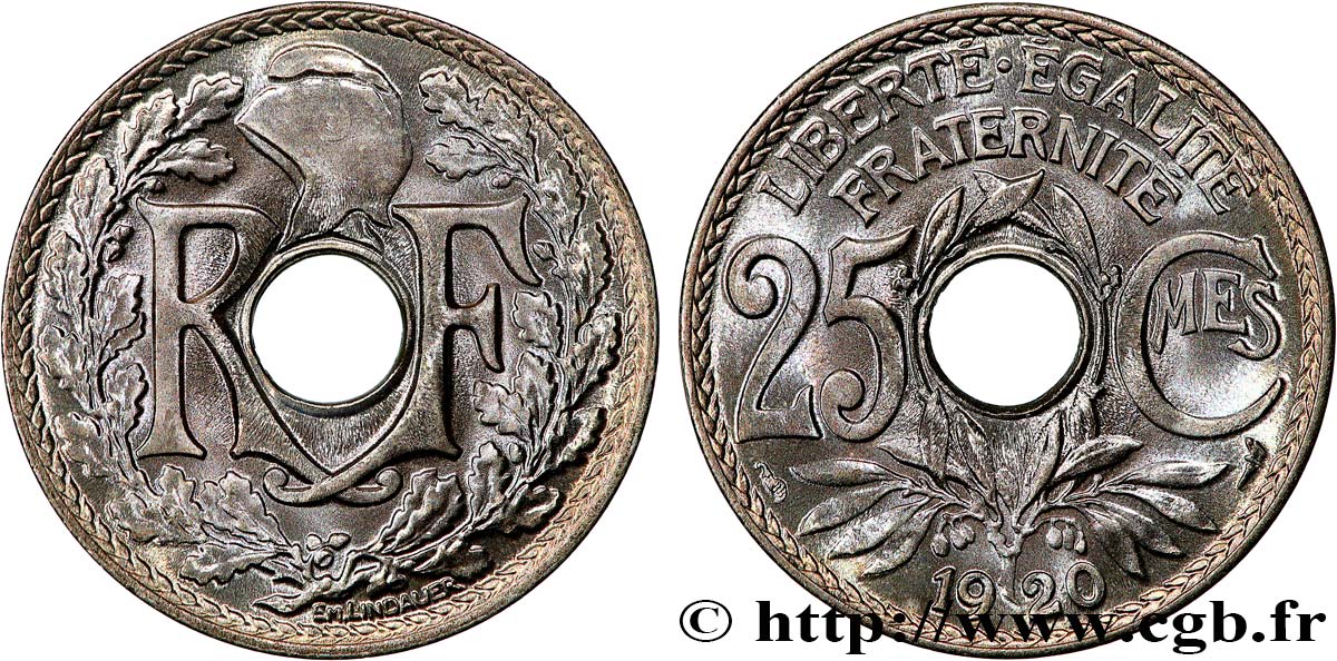 25 centimes Lindauer 1920  F.171/4 MS 