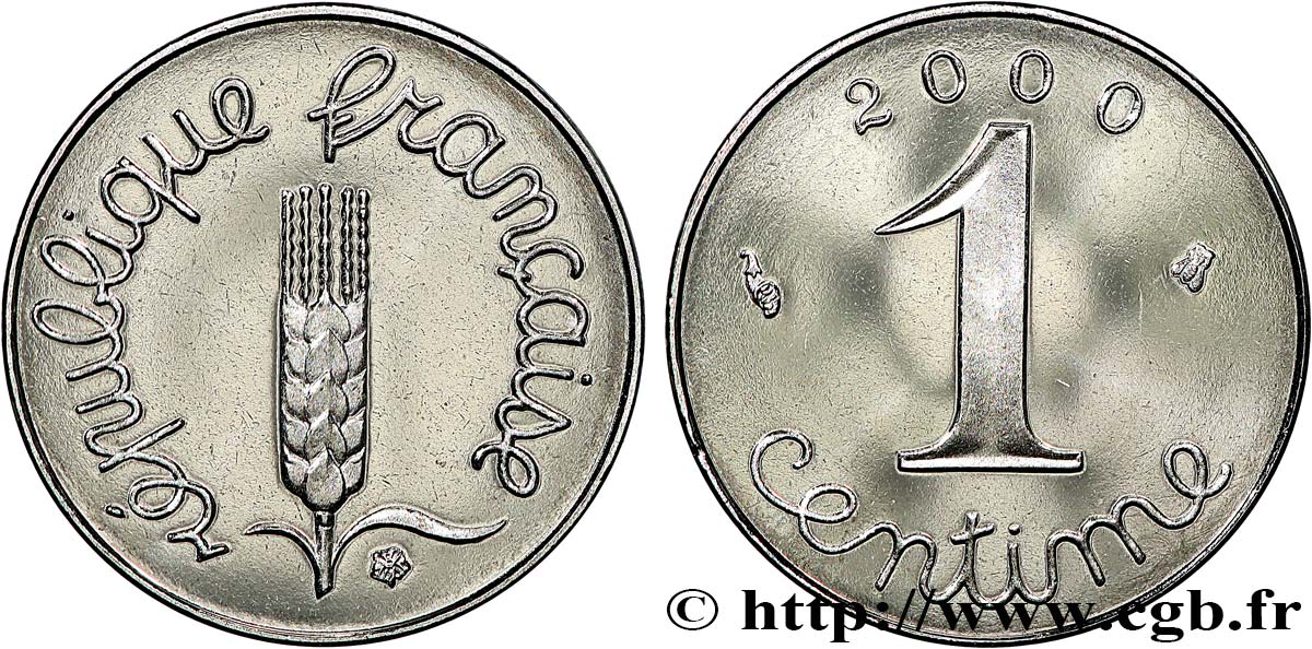 1 centime Épi, BE (Belle Épreuve) 2000 Pessac F.106/60 var. FDC 