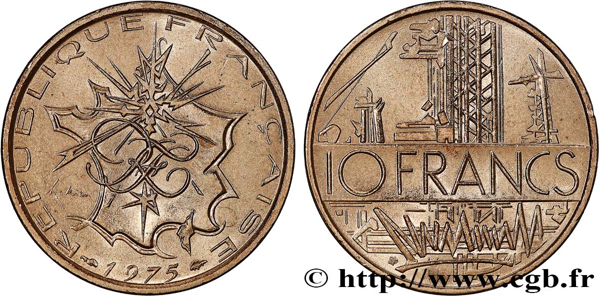 10 francs Mathieu 1975 Pessac F.365/3 SPL64 