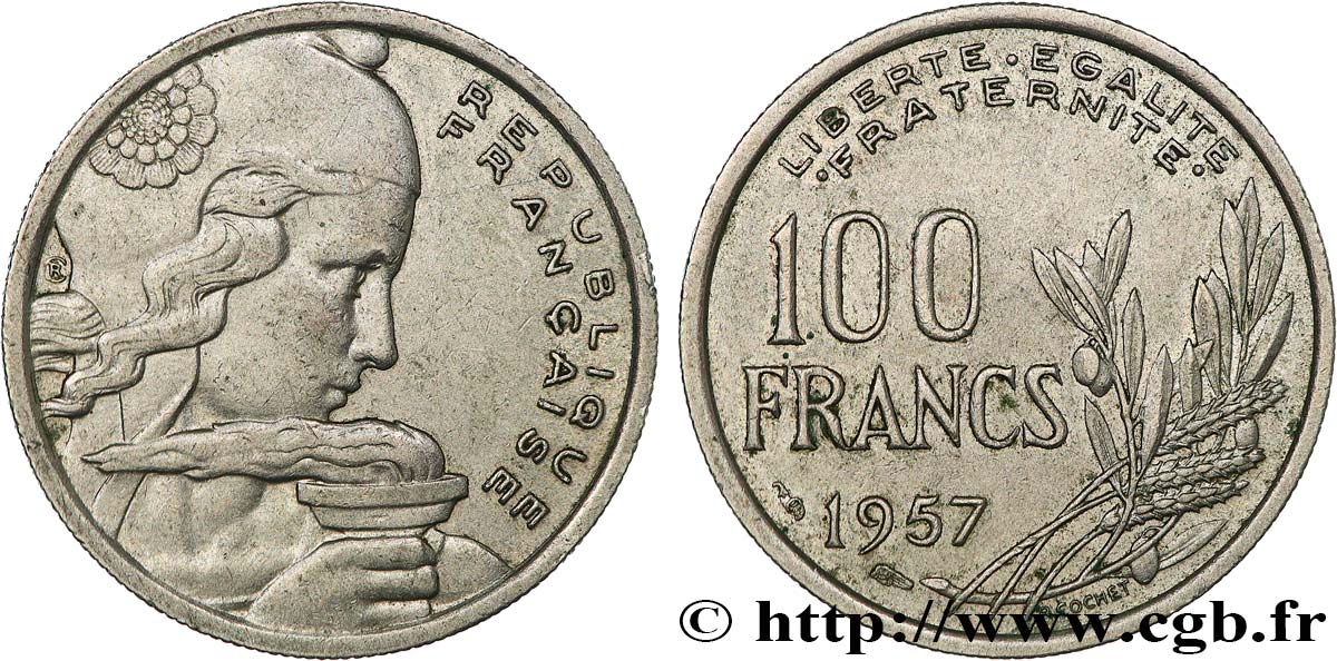 100 francs Cochet 1957  F.450/10 SS45 