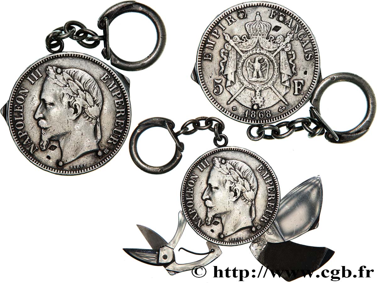 Napoléon III Porte clé en métal