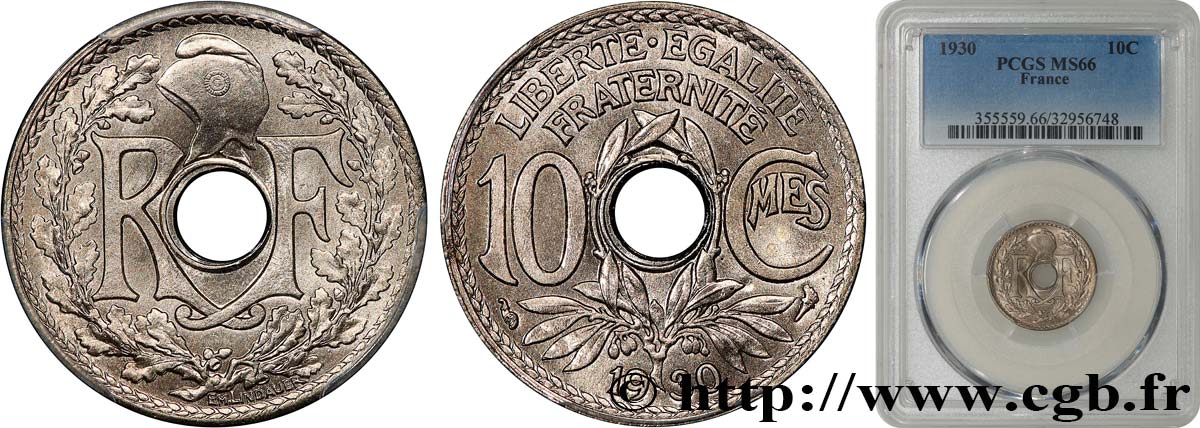 10 centimes Lindauer 1930  F.138/17 FDC66 PCGS