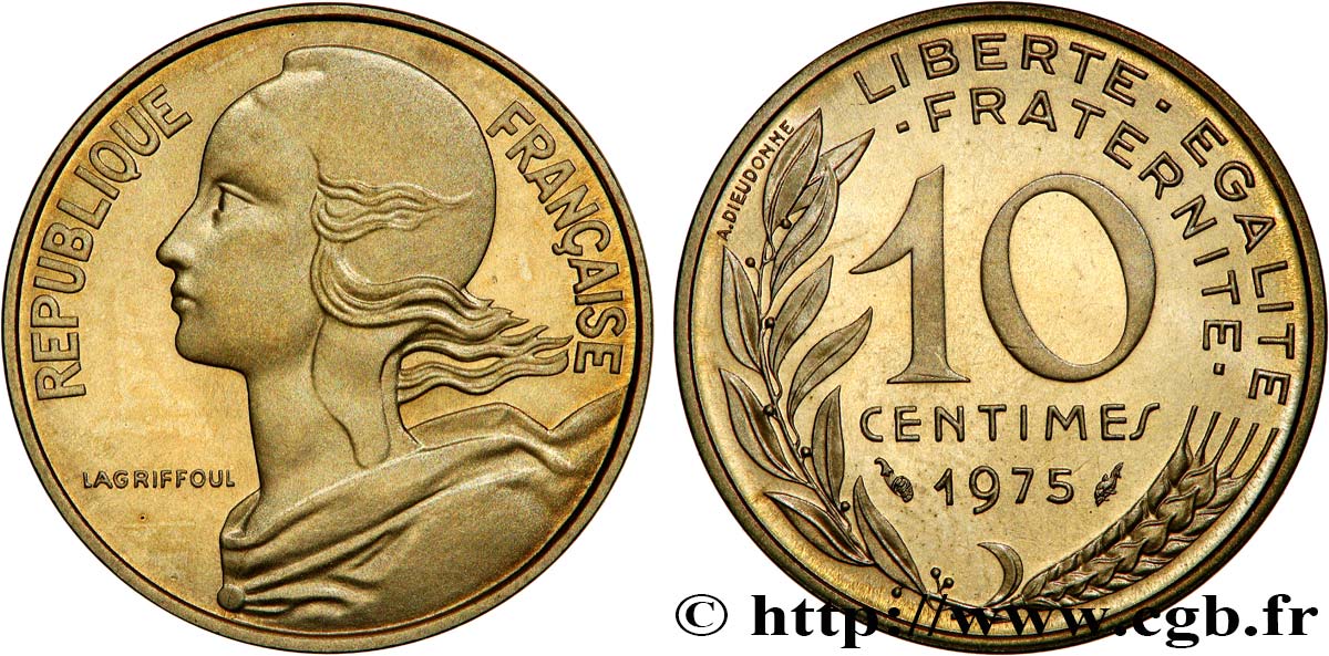 10 centimes Marianne 1975 Pessac F.144/15 FDC 