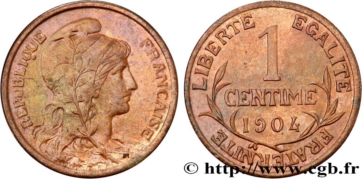 1 centime Daniel-Dupuis 1904 Paris F.105/9 MS 