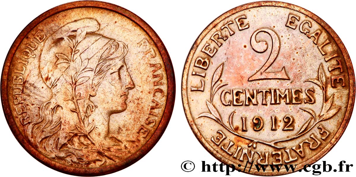 2 centimes Daniel-Dupuis 1912 Paris F.110/15 AU 