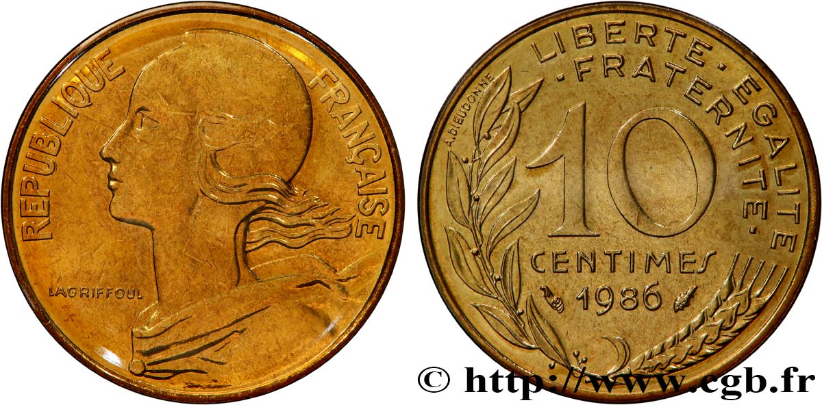 10 centimes Marianne 1986 Pessac F.144/26 MS 
