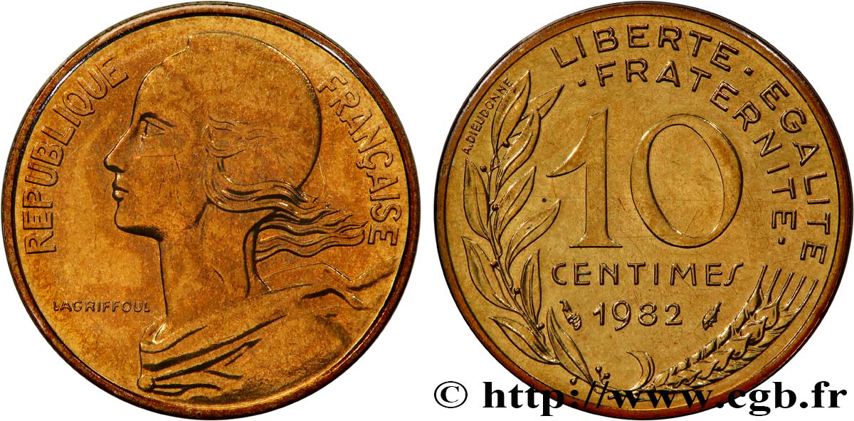 10 centimes Marianne 1982 Pessac F.144/22 FDC 