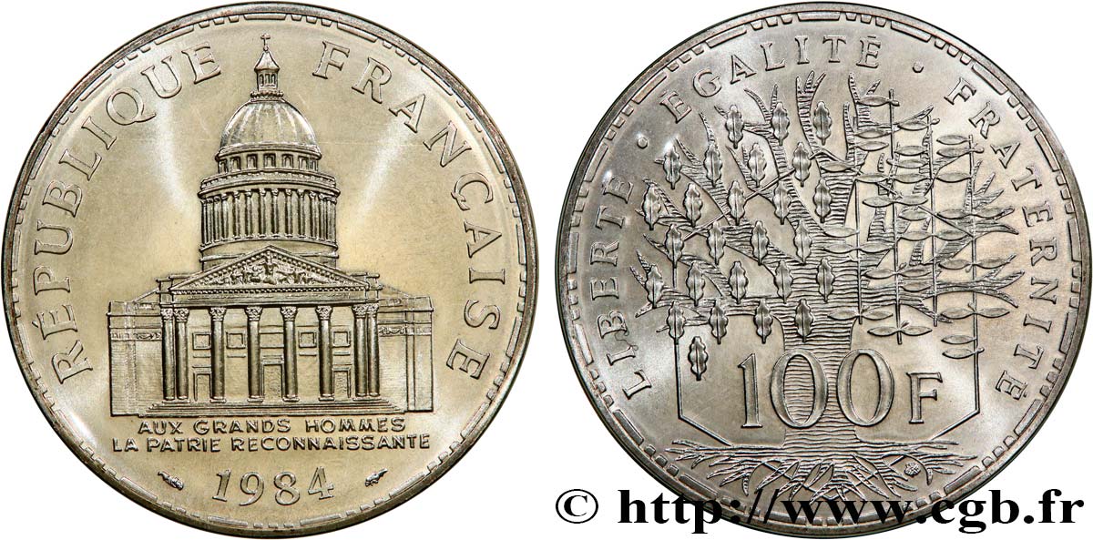100 francs Panthéon 1984  F.451/4 MS 