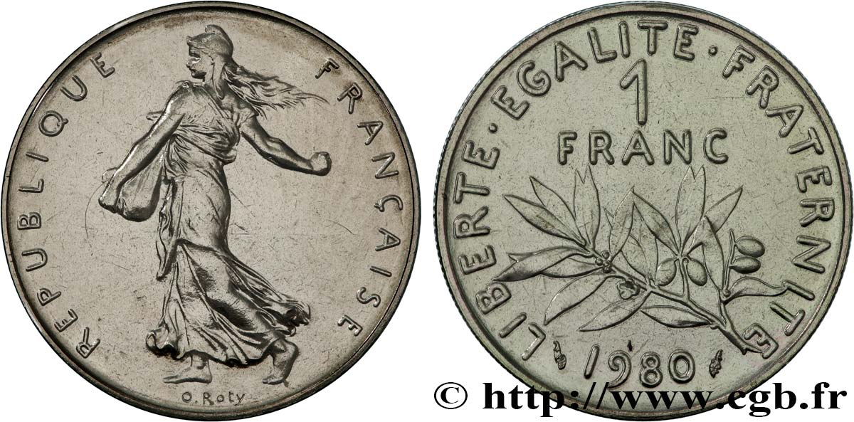 1 franc Semeuse, nickel 1980  F.226/25 MS 