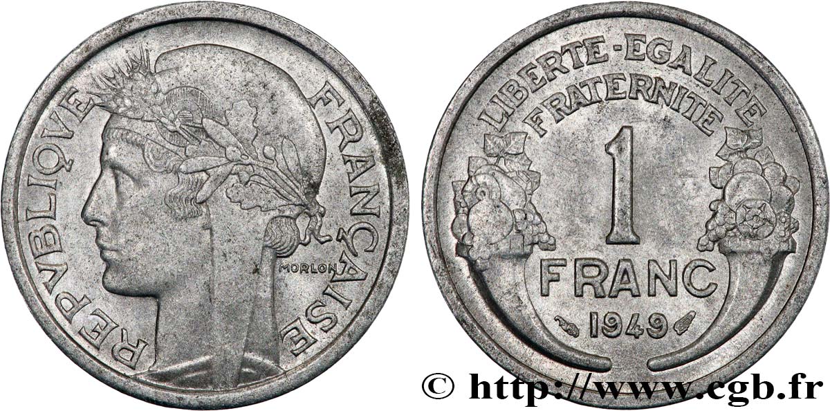 1 franc Morlon, légère 1949  F.221/15 SUP60 