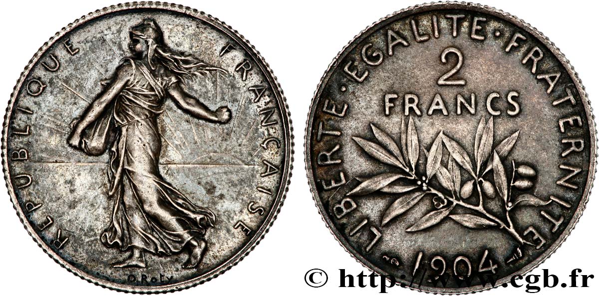 2 francs Semeuse 1904  F.266/8 VZ 