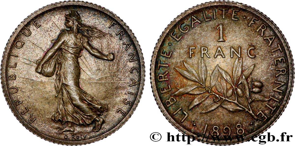1 franc Semeuse 1898 Paris F.217/1 SC63 