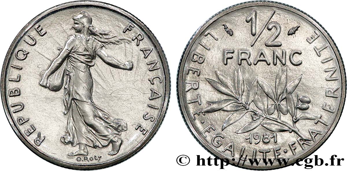 1/2 franc Semeuse 1981 Pessac F.198/20 FDC 