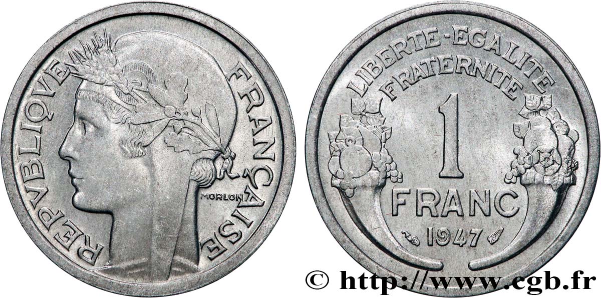 1 franc Morlon, légère 1947  F.221/11 SUP62 