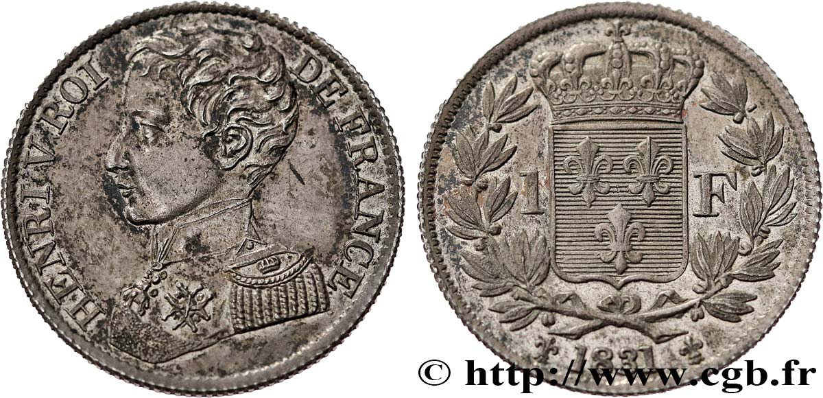 1 franc 1831  VG.2705  SPL+/SPL 