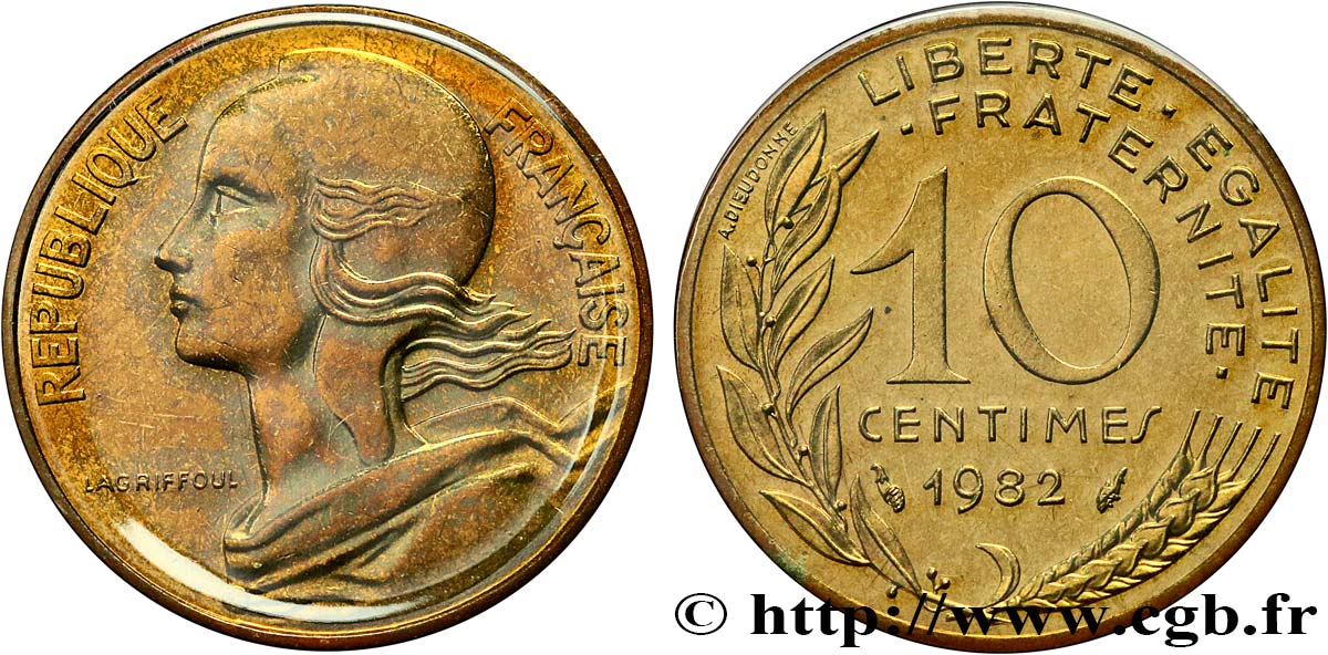 10 centimes Marianne 1982 Pessac F.144/22 MS 