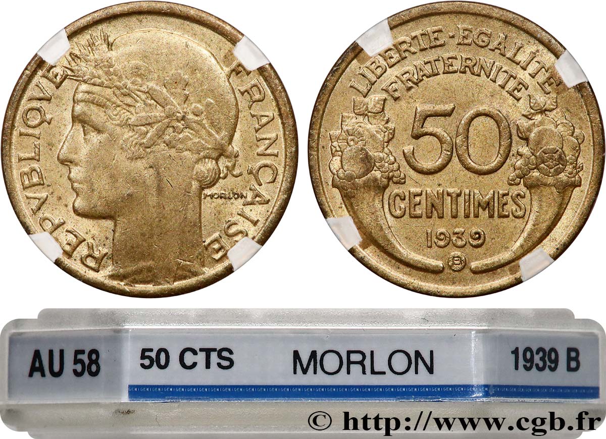 50 centimes Morlon 1939 Bruxelles F.192/16 SUP58 GENI