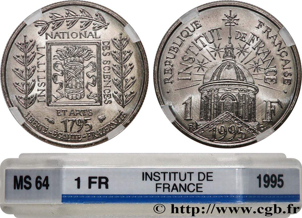 Piece De 1 Franc 1995 Institut National Des Sciences 1 franc Institut de France 1995 F.230/2 fmd_711048 Modern coins