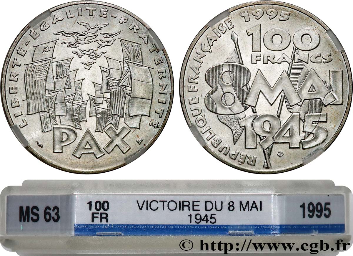 100 francs 8 Mai 1945 1995  F.463/2 SPL63 GENI
