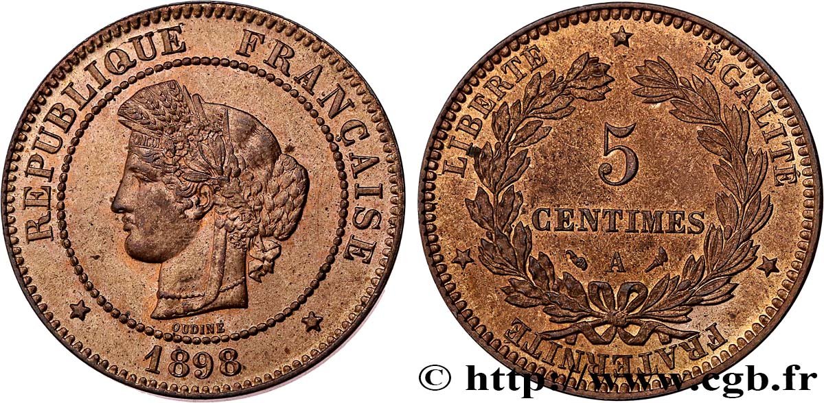 5 centimes Cérès 1898 Paris F.118/41 SC64 