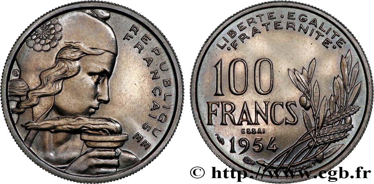 Essai de 100 francs Cochet 1954 Paris F.450/1 SPL64 