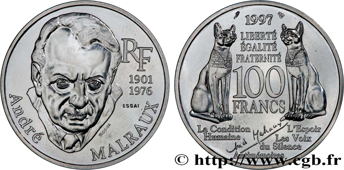 Essai de 100 francs Malraux 1997 Paris F.465/1 MS 