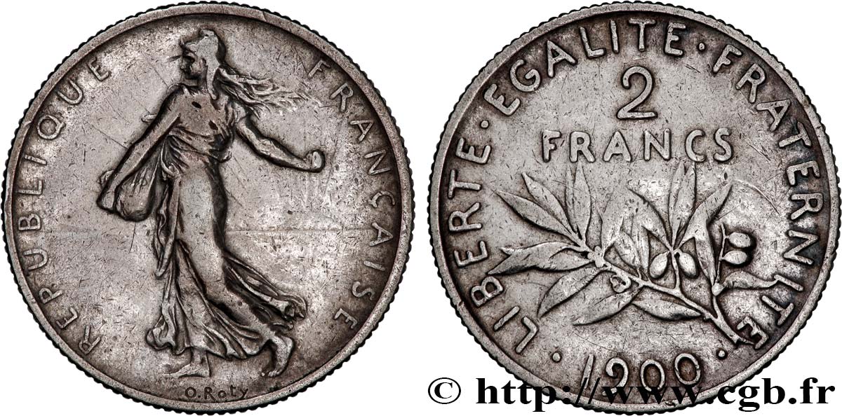 2 francs Semeuse 1900  F.266/4 TB+ 