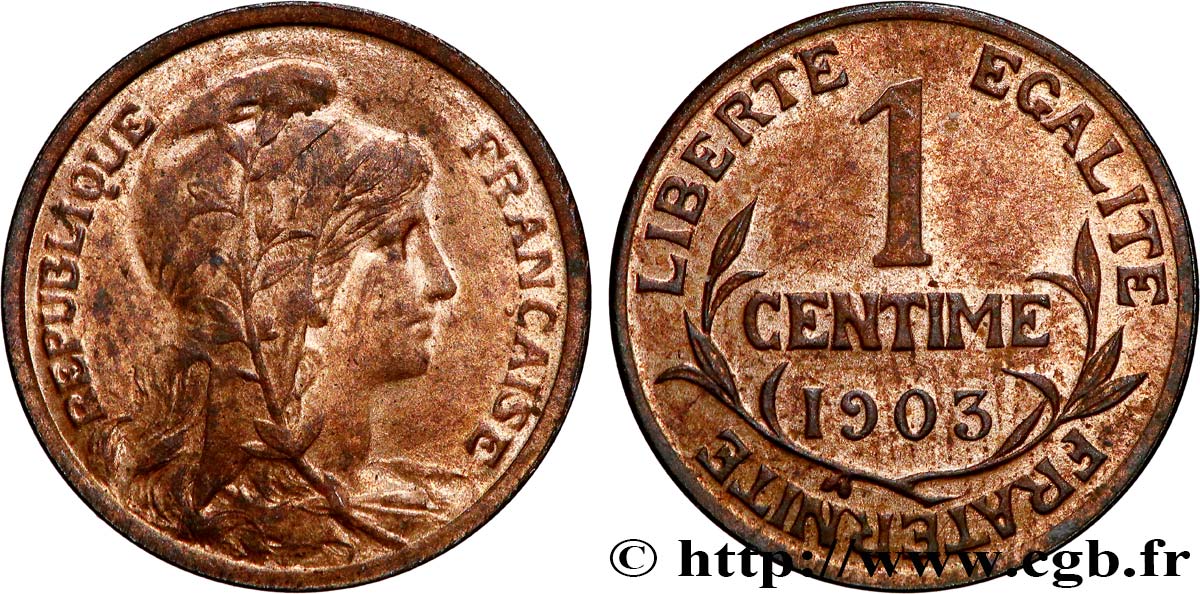 1 centime Daniel-Dupuis 1903 Paris F.105/8 SPL63 