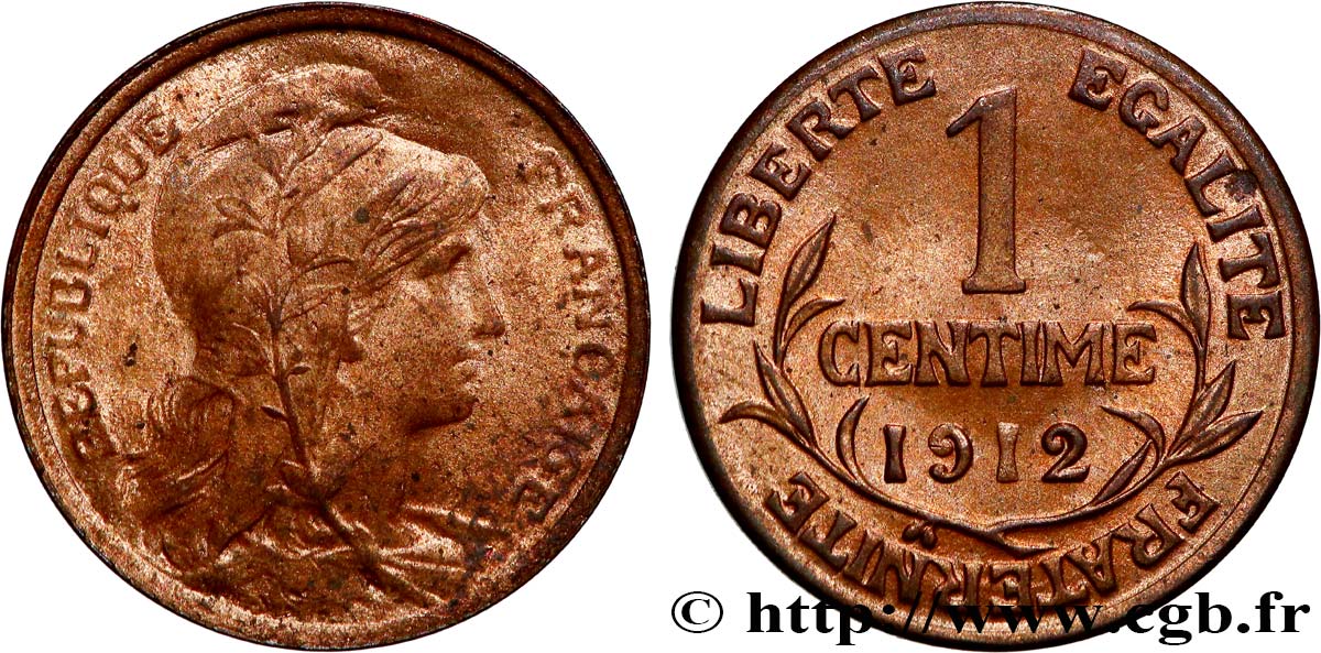 1 centime Daniel-Dupuis 1912 Paris F.105/14 SPL64 