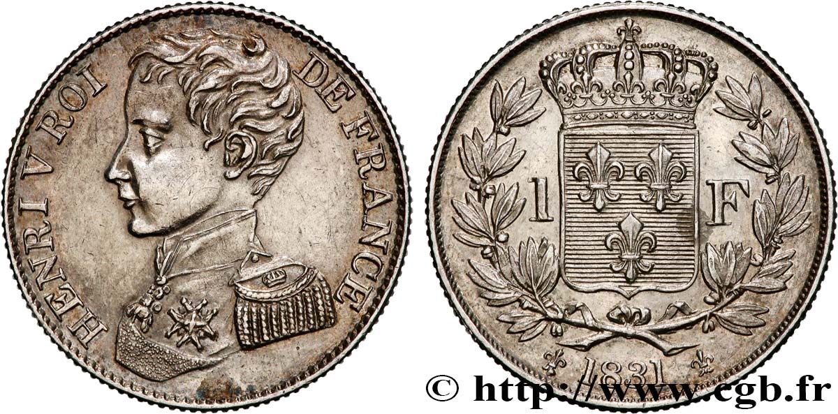 1 franc 1831  VG.2705  EBC58 