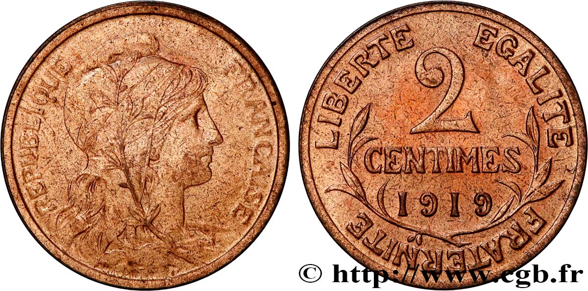 2 centimes Daniel-Dupuis 1919 Paris F.110/19 SC64 