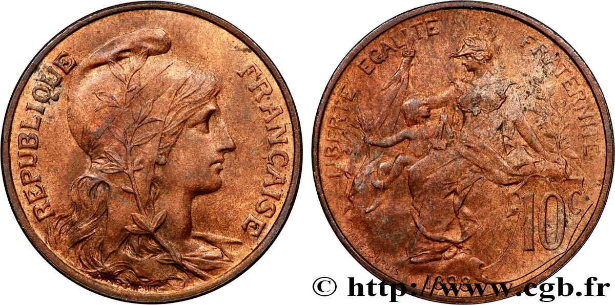 10 centimes Daniel-Dupuis 1898  F.136/5 MS63 
